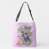Sac Ajustable caniche mignon avec téléphone rose (Dos)