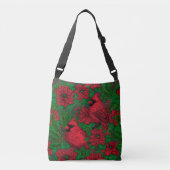 Sac Ajustable Cardinaux et poinsettia pour Noël (Devant)