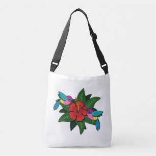 Sac Ajustable Caricature à fleurs d'Hibiscus - W