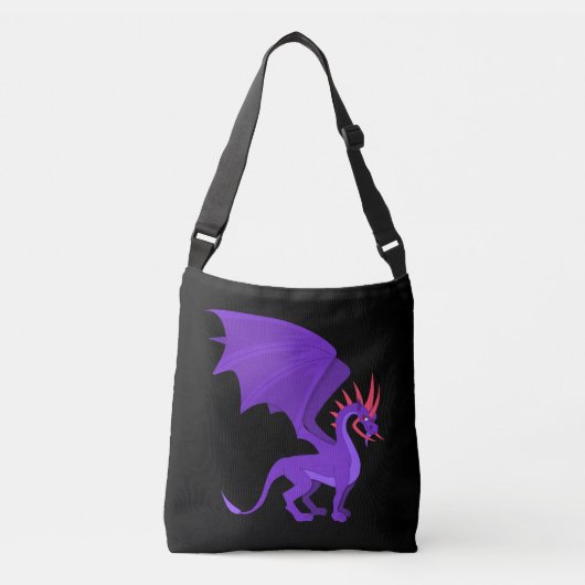Sac Ajustable Caricature de dragon violet (Devant)