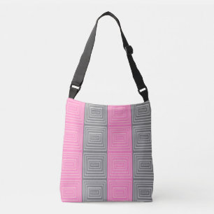 Sac Ajustable Carré de carrosserie rose et gris pour impression