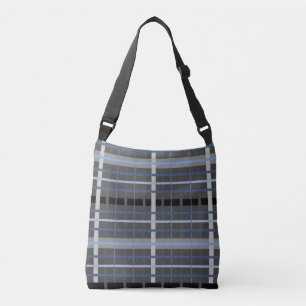 Sac Ajustable Carreaux Bleu et Gris