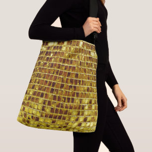 Sac Ajustable Carreaux en mosaïque d'or Elégant luxe moderne