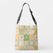 Sac Ajustable Carreaux ornés en vert et jaune (Dos)