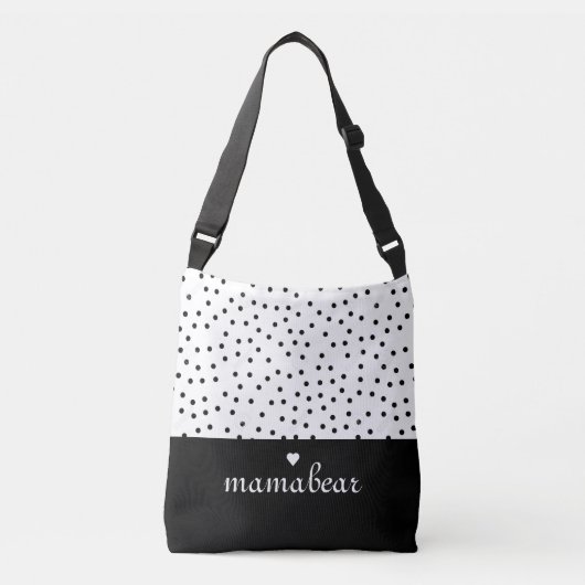 Sac Ajustable Carrefour des points noirs et blancs (Devant)