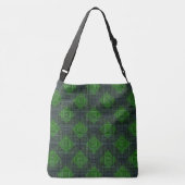Sac Ajustable Carrés ou style d'échecs noirs et verts (Dos)