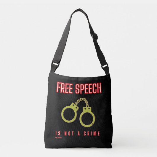 Sac Ajustable cartable "LA LIBERTÉ D'EXPRESSION N'EST PAS UN CRI (Devant)