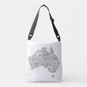 Sac Ajustable Carte de l'argot australien (Devant)