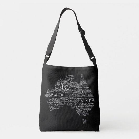 Sac Ajustable Carte de l'argot australien (Dos)