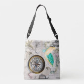 Sac Ajustable Carte des tortues de mer Beige (Dos)