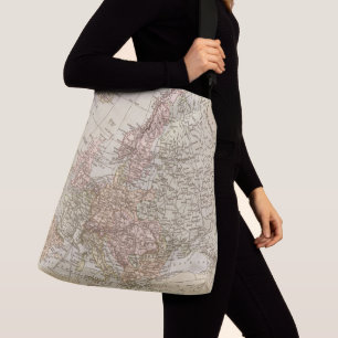 Sac Ajustable Carte du monde vintage Îles britanniques et Europe