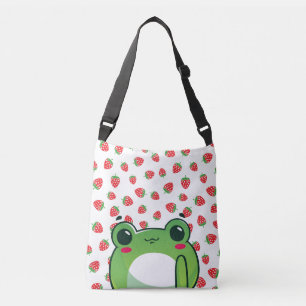 Sac Ajustable Carte postale de grenouille fraise Kawaii