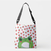 Sac Ajustable Carte postale Grenouille aux fraises Kawaii (Devant)