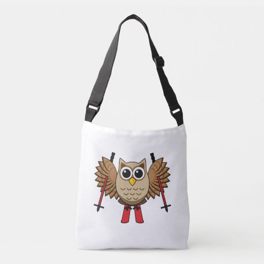 Sac Ajustable Cartoon de ski de Chouette (Devant)