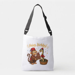 Sac Ajustable Célébration d'anniversaire de singe et de serpent