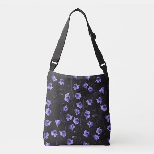 Sac Ajustable Cellules bleues de minuit, cloches, Bellflowers (Devant)