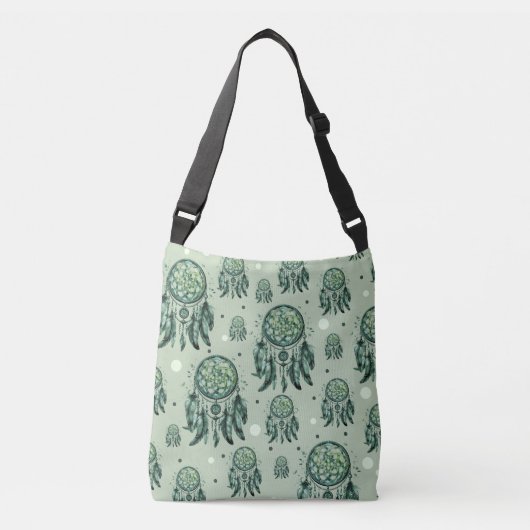 Sac Ajustable Celtic knot green dreamcatcher (Devant)