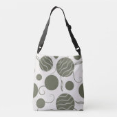 Sac Ajustable Cercle de monogramme vert olive (Dos)