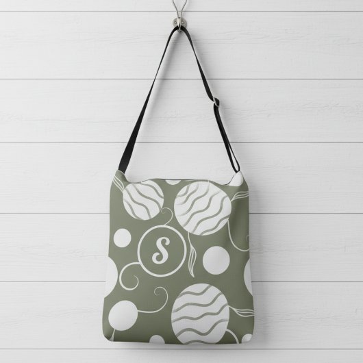 Sac Ajustable Cercles de crème Monogramme