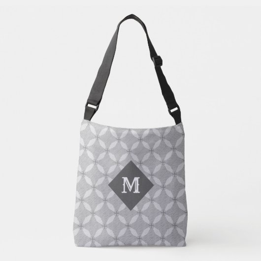Sac Ajustable Cercles Élégants et Points Argentés (Devant)