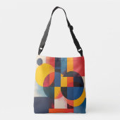 Sac Ajustable Cercles géométriques et blocs de couleurs (Dos)
