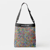 Sac Ajustable Cercles multicolores géniaux & calligraphie (Dos)