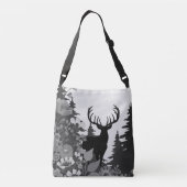 Sac Ajustable Cerf à grande ramure hors de la forêt (Dos)
