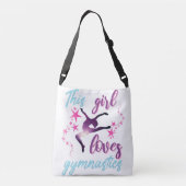 Sac Ajustable Cette Fille Aime La Gymnastique Étoiles Leap (Dos)