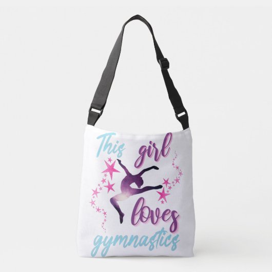 Sac Ajustable Cette Fille Aime La Gymnastique Étoiles Leap (Devant)