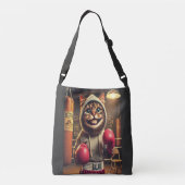 Sac Ajustable Champ de boxe ? - Chat avec gants de boxe (Dos)