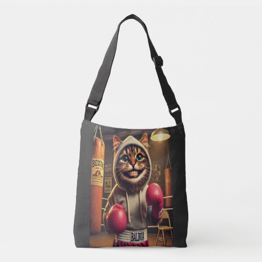 Sac Ajustable Champ de boxe ? - Chat avec gants de boxe (Devant)