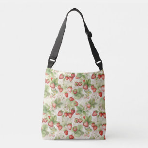Sac Ajustable champ de fraises rouges mûres