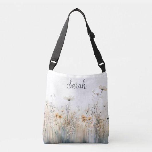 Sac Ajustable Champ rustique de Monogramme Fleur sauvage (Devant)