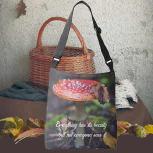 Sac Ajustable Champignons de l'Agaric de la Mouche rouge dans la