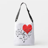 Sac Ajustable Chanter Coeur unique romantique (Dos)