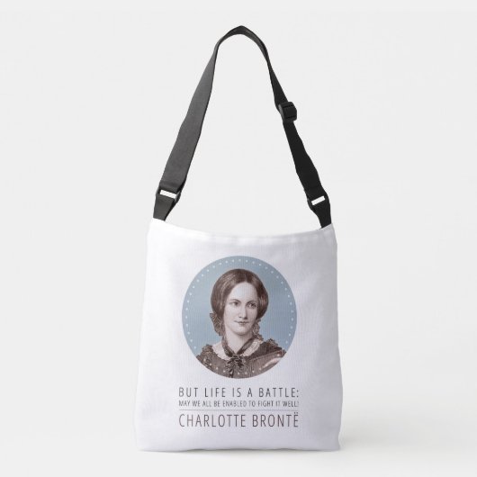 Sac Ajustable Charlotte Bronte Portrait et citation (Devant)