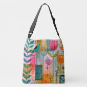 Sac Ajustable Charmant Patchwork Mer Bleu (Dos)
