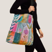 Sac Ajustable Charmant Patchwork Mer Bleu (De près)
