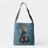 Sac Ajustable Charme mettant en valeur le Yorkshire Terrier (Dos)