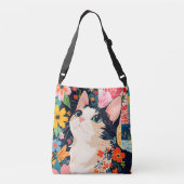 Sac Ajustable Chat à écailles florales (Dos)