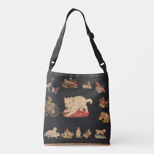 Sac Ajustable Chat antique de Kitty de tapisserie à l'aiguille (Dos)