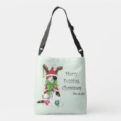 Sac Ajustable Chat Calico de Noël amusant (Dos)