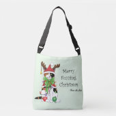 Sac Ajustable Chat Calico de Noël amusant (Devant)