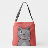 Sac Ajustable Chat clignotant drôle de Kitty de bande dessinée (Dos)