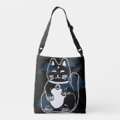 Sac Ajustable Chat de bonne chance japonais avec nuages (Dos)