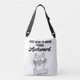 Sac Ajustable Chat drôle - Juste ici pour rendre les choses diff