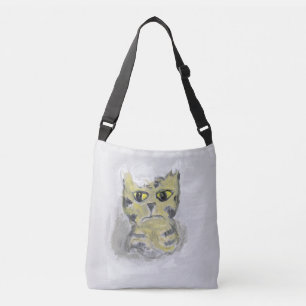 Sac Ajustable Chat malheureux dans l'art populaire de neige