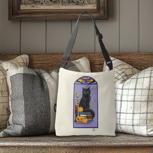Sac Ajustable Chat noir Art Nouveau