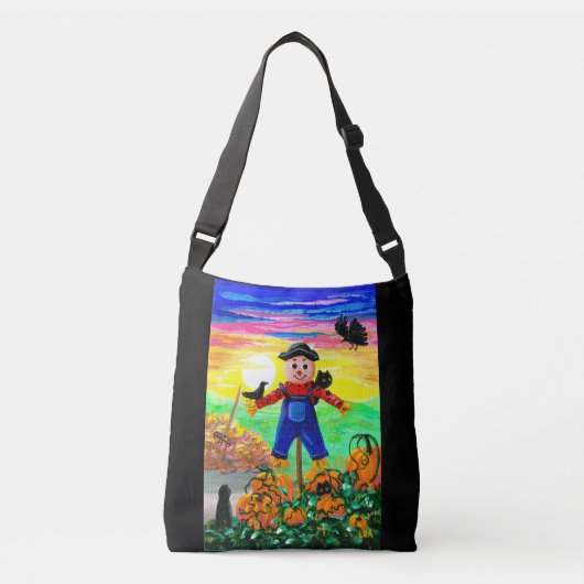 Sac Ajustable Chat noir Chat Chute d'effroi Crossard (Devant)