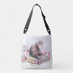 Sac Ajustable Chat persan avec des livres